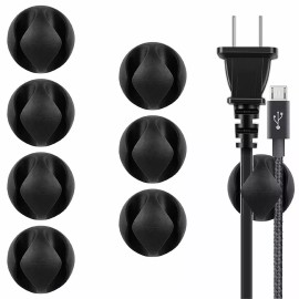 TIKA 8 Ps Cable Reel Organizer Set-Cord Management, Desktop Charger Clip, Wire Holder