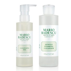Mario Badescu Mario Badescu Double Cleansing Skincare Bundle C Cleansing Oil & Gentle Foaming Cleanser Face Wash for All Skin Types C Lightweight Oil Makeup Remover & Deep Facial Cleanser
