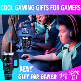 Gamer Gifts, Gifts for Gamers, Cool Gamer Gifts for Men Teenage Teen Boys Boyfriend, Gaming Mugs Stuff, Video Games Party Favors, The Game Boy Birthday Room Decor Stainless Steel Tumbler 40oz 1pc