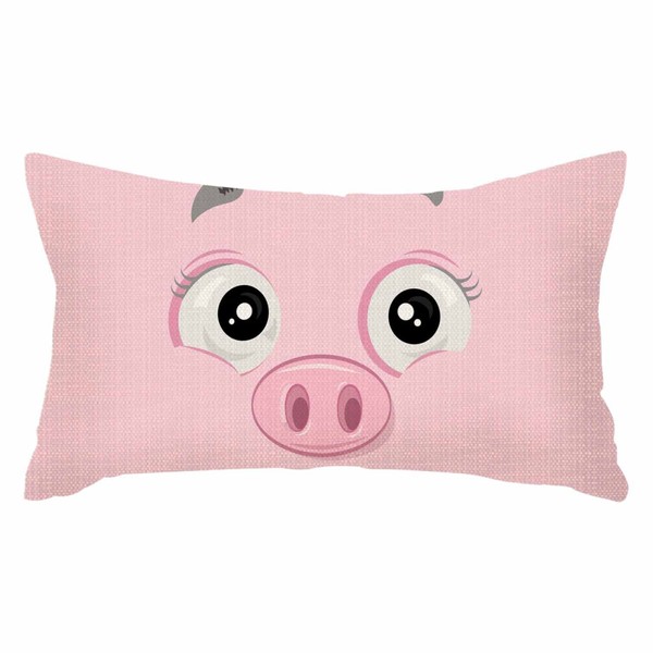 IBILIU Throw Pillow Covers Pig Face Piggy Cushion Pillow Case