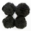 HAND ® Dark Grey Dekorative Kaninchen-Pelz Pom Pom Borte 7cm