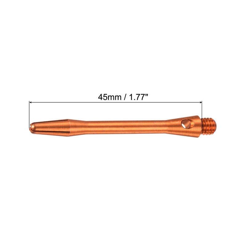 PATIKIL 45mm Aluminum Dart Shafts, Medium 2BA Thread Dart Stems