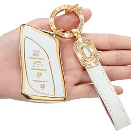 TPU Key Fob Case Cover Suitable for Lexus RX ES GS LS NX RS GX LX RC LC Smart Key Fob, Model-b(white), white