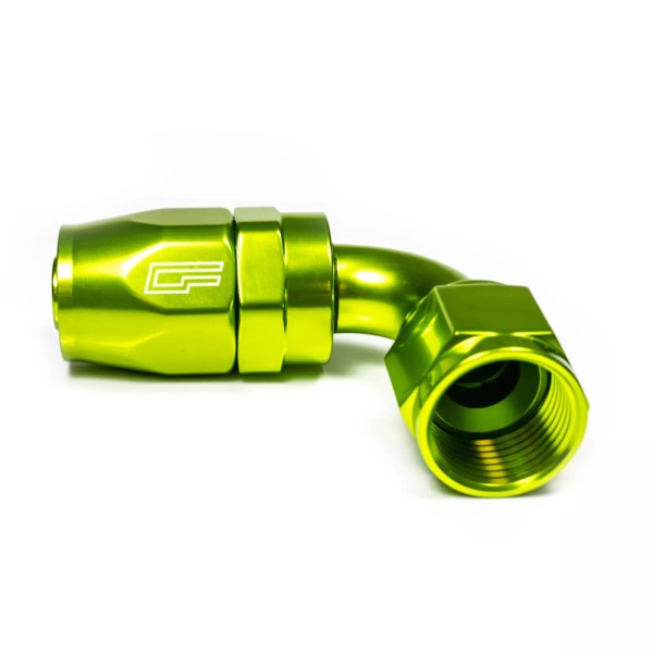 ColorFittings GREEN -6AN / 6AN Fitting "Dash Six" 90 degree