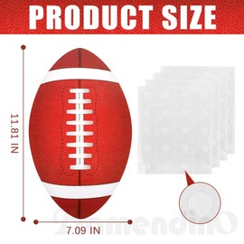 Framendino, 30 Pack Paper Football Cutouts with Glue Point Dots Large Sports Cut Outs for Bulletin Board Party Decorations