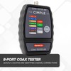 THE CIMPLE CO Coax Cable Tester, 8 Port, Wire Tracer,