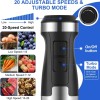 Aquox Handheld Blender Set 1500W, 5 in 1& 20 Speeds