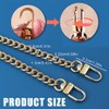 XPEX 120 cm Bag Chain, Metal Chain, Shoulder Strap, Gold