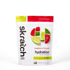 Skratch Labs Skratch Labs Hydration Powder | Sport Drink Mix | Electrolytes Powder for Exercise, Endurance, and Performance | Raspberry Limeade with Caffeine | 20 Servings | Non-GMO, Vegan, Kosher
