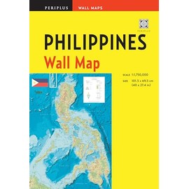 Philippines Wall Map Second Edition: Scale: 1:1,750,000; Unfolds to 40 x 27.5 inches (101.5 x 70 cm)