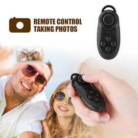 Mini Wireless Remote Gamepad, Portable Game Bluetooth Controller Joystick Selfie Timer Remote Controller for IOS and Android