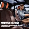 Hovom 2PCS Car Headrest Cover, Soft Breathable Leather Cars Front
