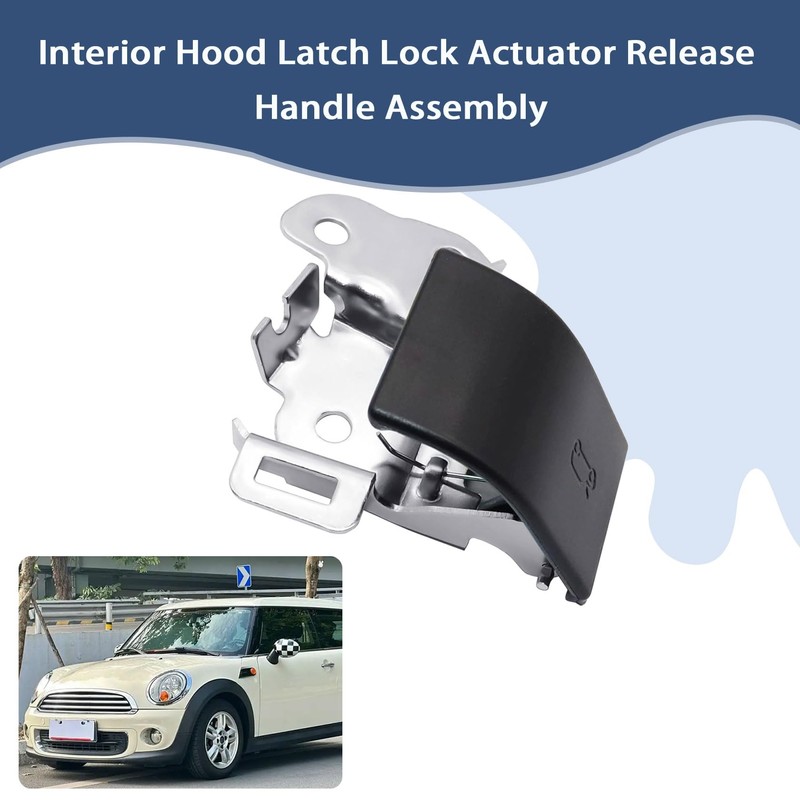 FZJDSD Interior Hood Latch Lock Actuator Release Handle Assembly 51237149591