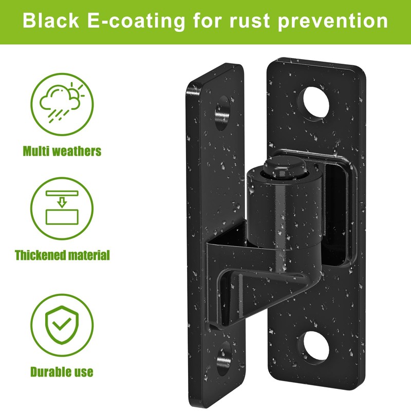 Lifeswell Heavy Duty Gate Hinges, Steel Hinges with Electroplated Coating,