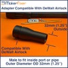 Maker Fixer Male Dust Extraction Adaptor Compatible with DeWalt AirLock,