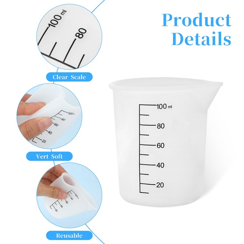 2Pcs Laundry Detergent Cup, Laundry Detergent Measuring Cup, Washable Silicone