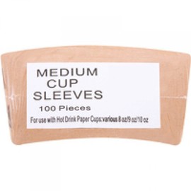Medium 9oz Paper Cup Sleeve Pk100 CCS09
