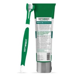 Vet's Best Dog Toothbrush Toothpaste Reduce Plaque Whiten Teeth Freshen Breath Exp. 12/2026