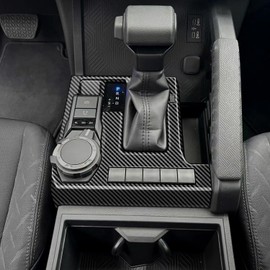 2024 2025 Tacoma/2025+ 4Runner Center Console Gear Shift Panel Trim, Carbon Fiber Pattern, ABS Plastic Interior Decorative Cover for Tacoma(4th Gen Tacoma) Accessories