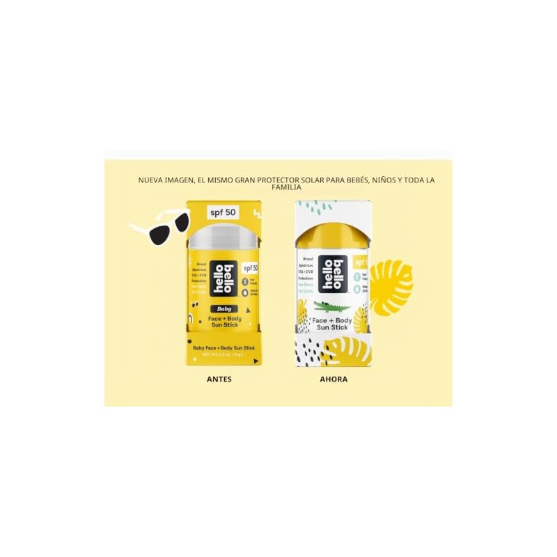 Hello Bello Spf 50 Barra De Protector Solar Facial Y