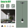 Sevenpers Metal Pendant Light Fittings Ceilings, E27 Lamp Holder Modern