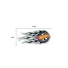 Hot Wheels Flaming Tire Metal Sign - Classic Hot Wheels