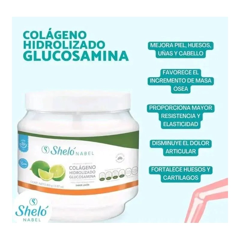 2 Pack Colágeno Con Glucosamina Articulaciones Sheló Nabel