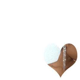 Xerling Long Rhinestones Tassel Earrings Bridal Silver Chandelier Fringe Bohemian Earrings for Women Sparkling Crystal Dangle Drop Earring (Silver)