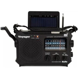 Kaito KA500L Emergency AM/FM/SW NOAA Weather Alert Radio with Flashlight Black