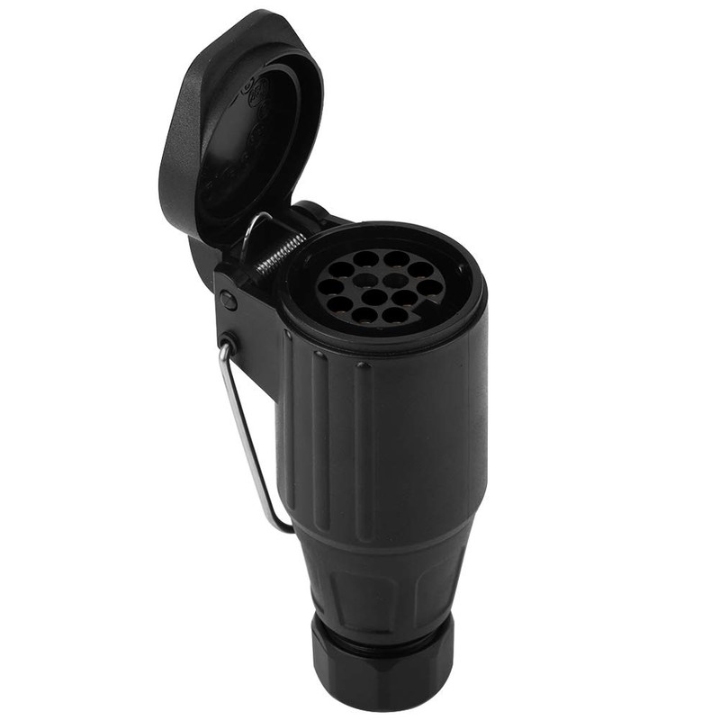 13 pin plastic trailer socket, European style plug for caravan