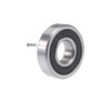 sourcing map 16101-2RS Grooves Double Seal Chrome Z2 Bearing 12x30x8mm