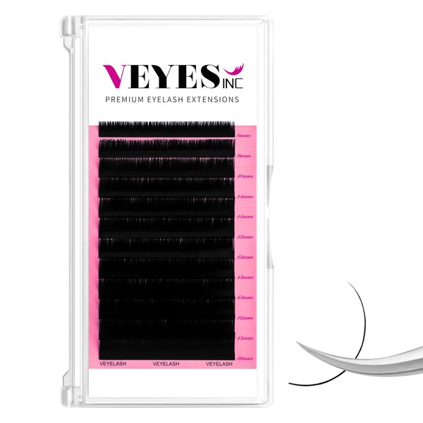 VEYES Classic Individual Lash Extensions 0.03-0.20 C/CC/D Curl 8-20mm Mixed