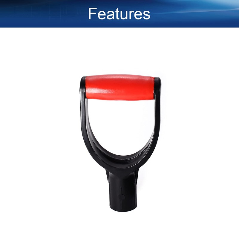 Heyiarbeit 2Pcs Shovel D Grip Handle, 1-1/4" Inner Diameter 32mm