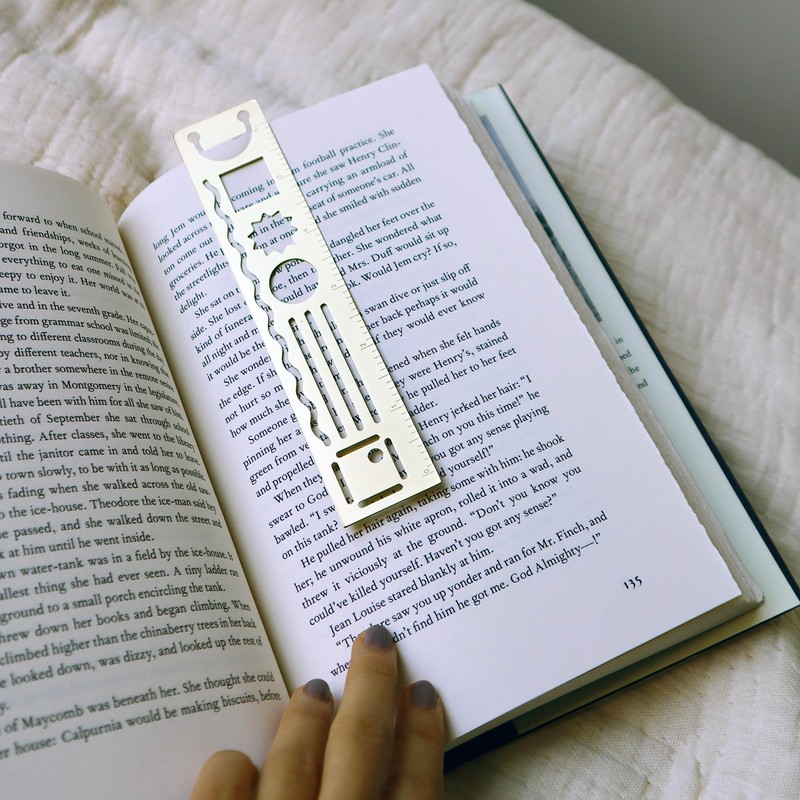 Kikkerland 3 in 1 Metal Ruler