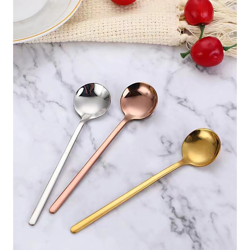 KXLCGYK Tea Spoon, Coffee Spoon, 5 Piece Set, 5.3 inches