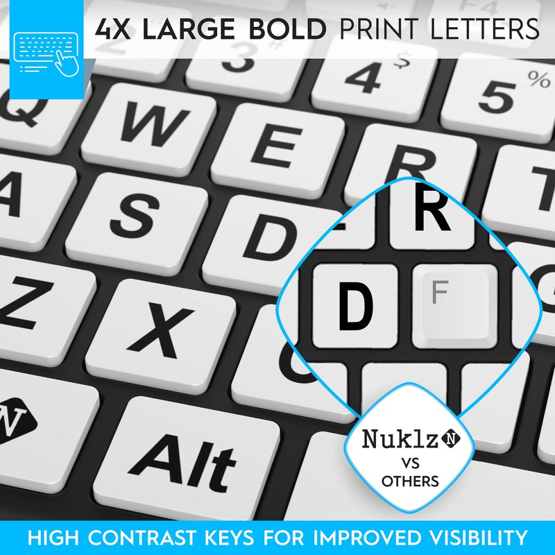 Nuklz N Magnus 325 | Wireless Large Print Full Size