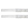 Webbing Strap with Quick Release Buckle, Pack of 2 (White,