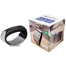 Garlic Rocker Garlic Press with Stainless Steel - with Economical BPA Plastic Handle by Noondl Kitchen