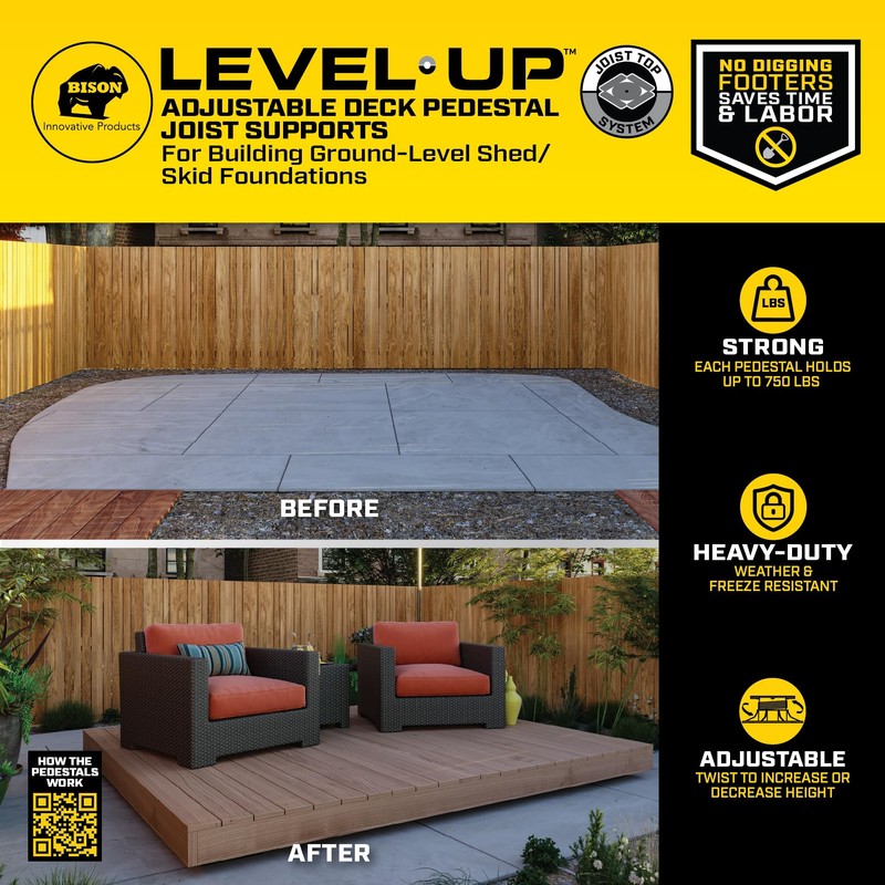 Bison Level.Up Pedestal System Accessory Slope Leveler (7079806012)