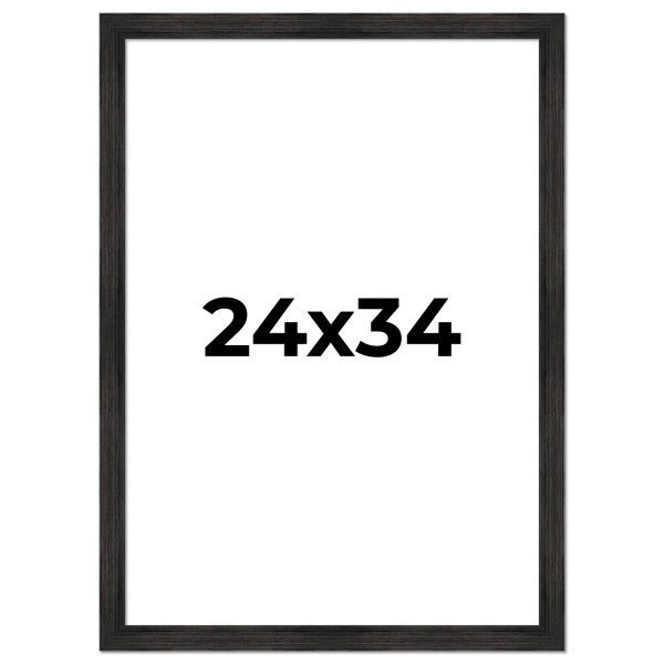 CustomPictureFrames 24x34 Frame Black Barnwood Picture Frame Photo Frame UV