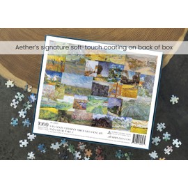 Aether Puzzles - Van Gogh: A Journey Through Landscape and Color Part 2, Fine Art Puzzle, Premium 1000 Piece Jigsaw Puzzle for Adults, Glare-Free, Soft-Touch Puzzles, Made in USA, 26.6" x 19.25"