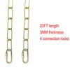 ECUDIS 20 Feet Pendant Light Fixture Chain, Lighting Hanging Chain