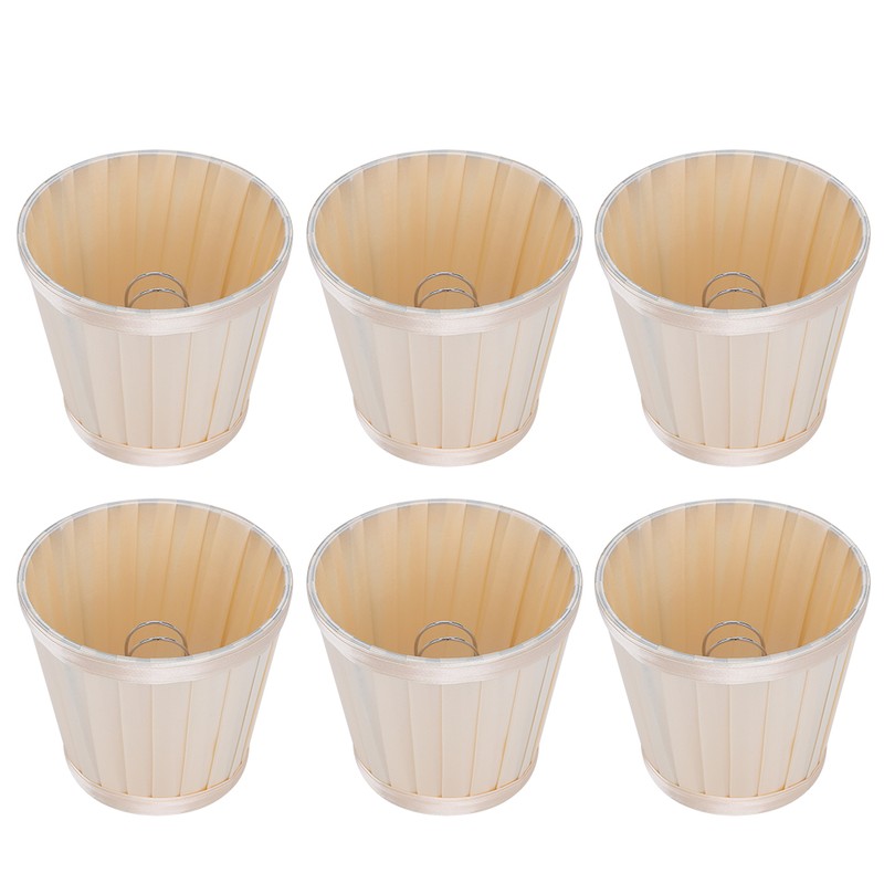 6PCS Modern Simple Chandelier Pendant Lamp Shade Cover Fabric Lampshade