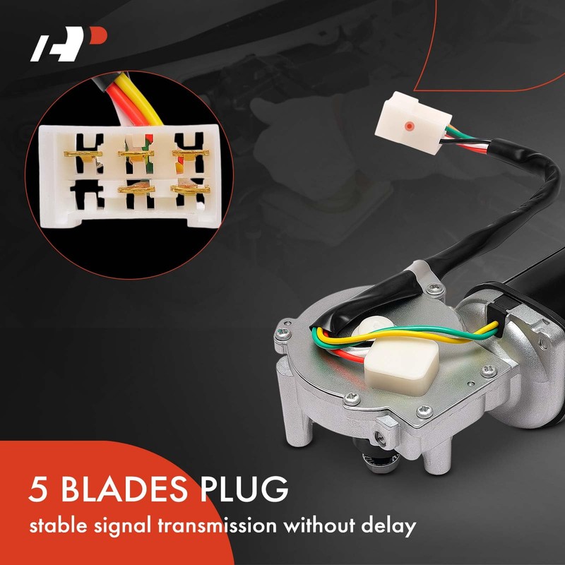 A-Premium Front Windshield Wiper Motor Compatible with Freightliner FL70 and