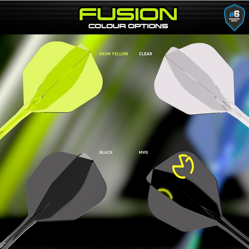 WINMAU Darts Fusion Integrated Flight & Shaft System - No.6