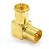 kenable RF Right Angle Adapter Plug to Socket For TV