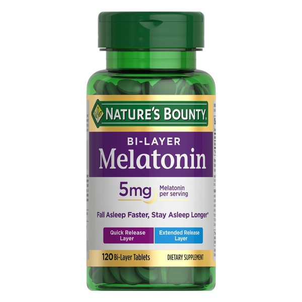 Nature's Bounty Melatonin mg, % Drug Free Sleep Supplements, Quick