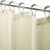 AmazerBath Waffle Shower Curtain, Heavy Duty Fabric Shower Curtain with