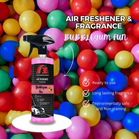3E The Carwash Manufacturer BUBBLEGUM FUN CAR HOME AIR FRESHENER ODOR ELIMINATOR AREA DEODORIZER, SHIPS FREE - 128 FL OZ (1 GALLON)