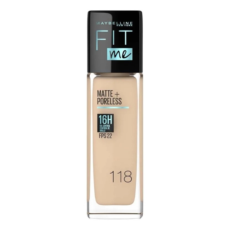 Base Maquillaje Lquida Fit Me Matte control brillo 16h 30ML